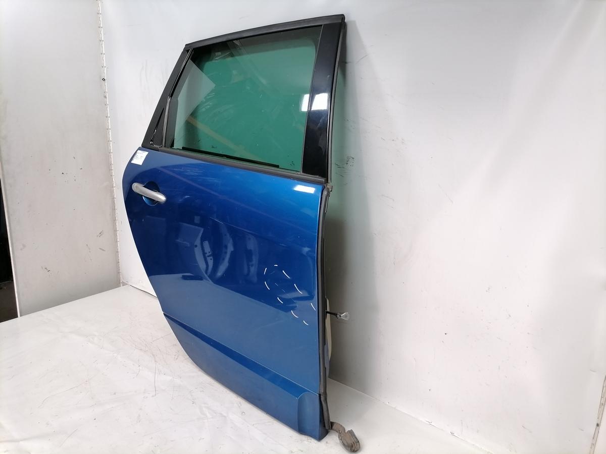 Renault Scenic 3 original T&uuml;r hinten rechts TERNA Blue Extrem Rohbau Bj.2009